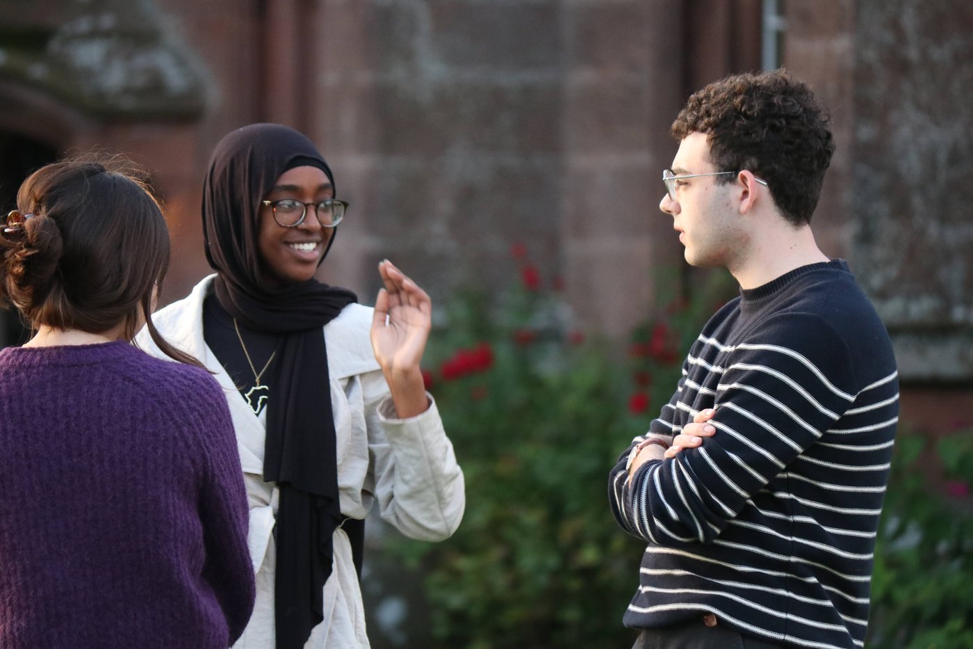 Participants in dialogue at Rose Castle